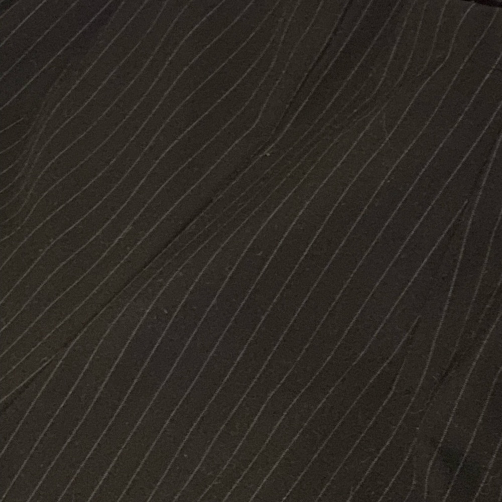 Brand: JM Collection; size: 14; black pants with pale grey pin stripe